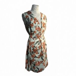 a new day Floral Sleeveless Dress Light Green Size Medium